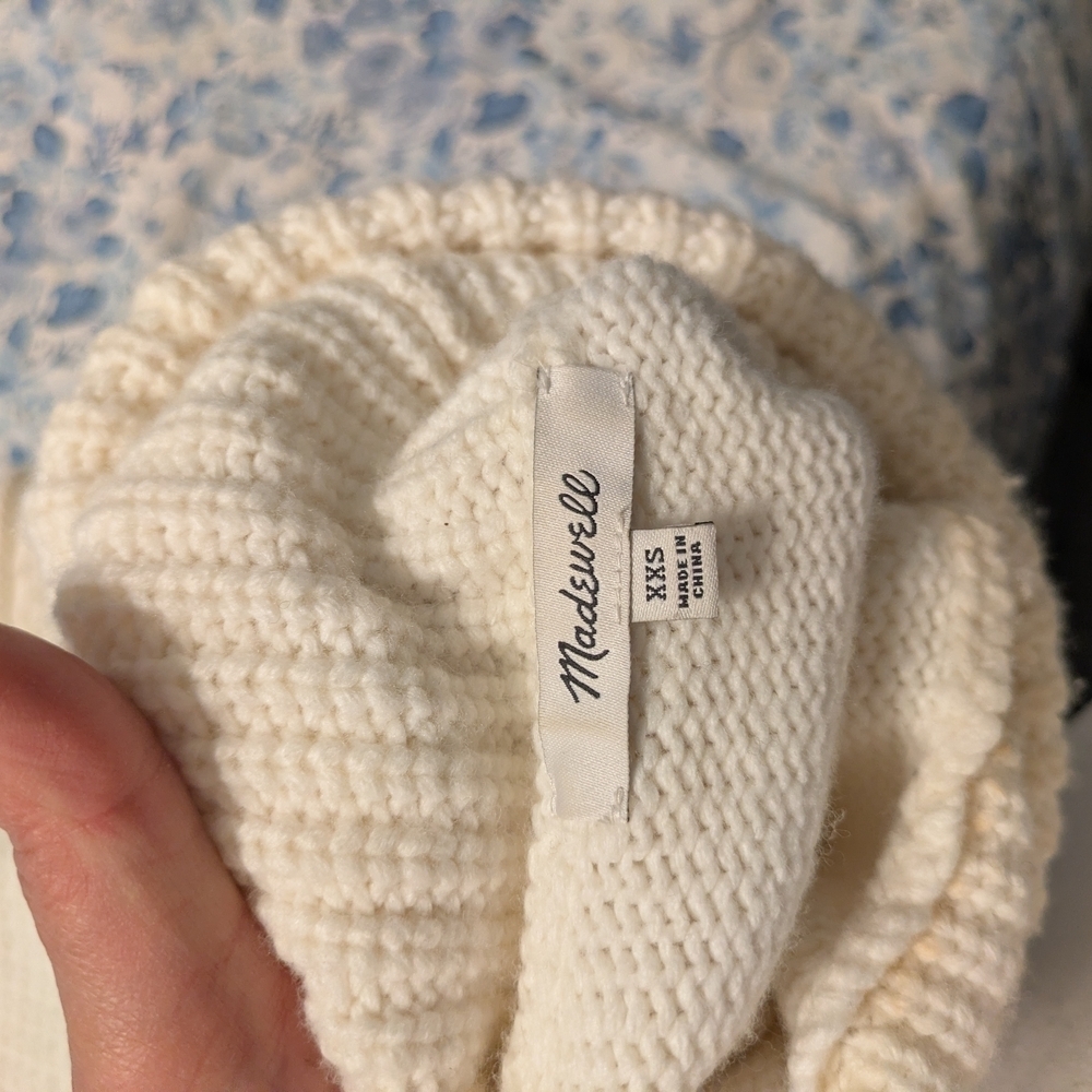 Madewell Cream Turtleneck Sweater - Picture 4 of 9